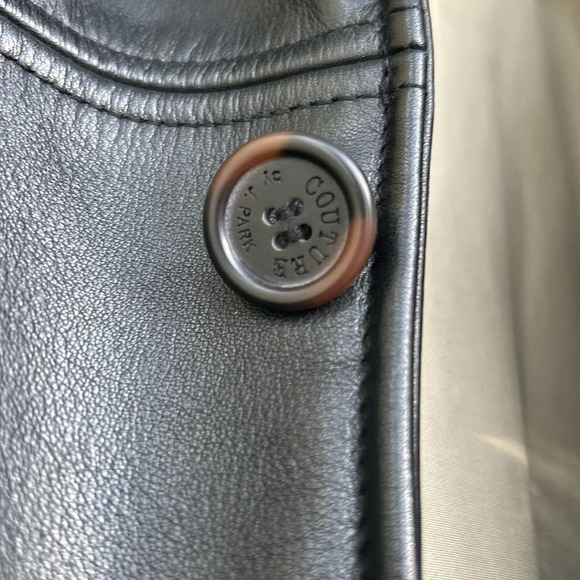 Couture Black Leather Lambskin Jacket - Picture 3 of 10